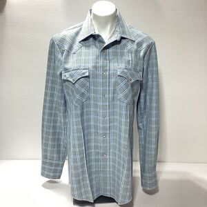Vintage Fenton Pearl Snap Western Plaid Button Front Shirt